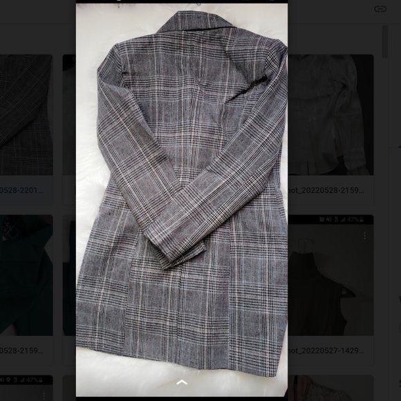 Plaid Over Coat - Picture 4 of 4